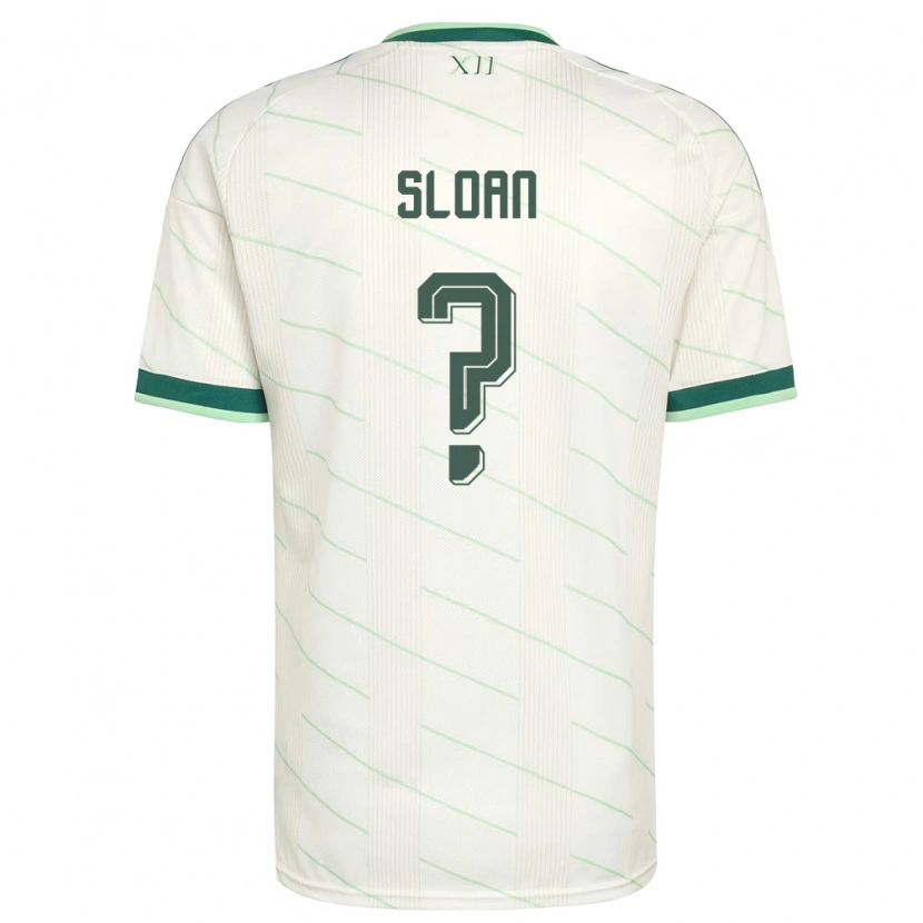 Danxenキッズ北アイルランドDylan Sloan#0白 緑アウェイシャツ26-28ジャージーユニフォーム