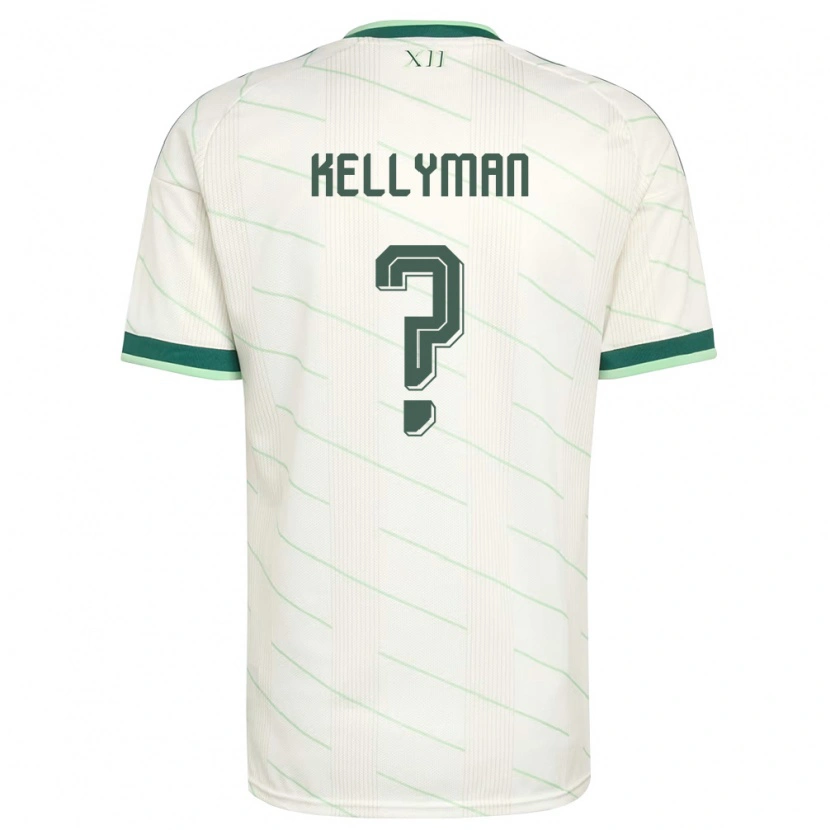 Danxenキッズ北アイルランドJahmi Kellyman#0白 緑アウェイシャツ26-28ジャージーユニフォーム