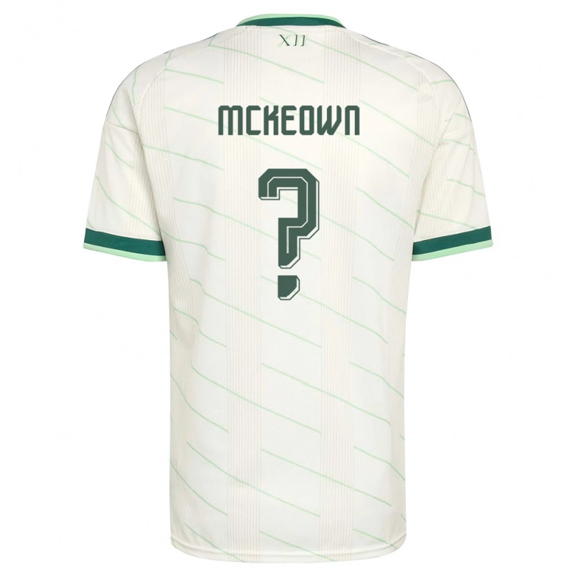 Danxenキッズ北アイルランドPreston Mckeown#0白 緑アウェイシャツ26-28ジャージーユニフォーム