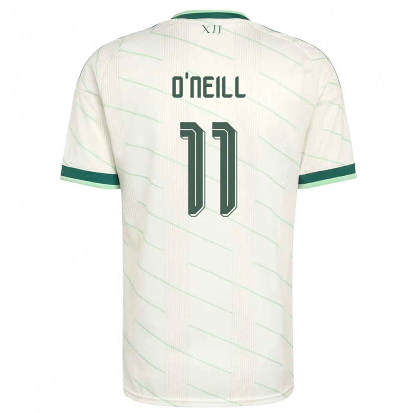 Danxenキッズ北アイルランドCeadach O’neill#11白 緑アウェイシャツ26-28ジャージーユニフォーム