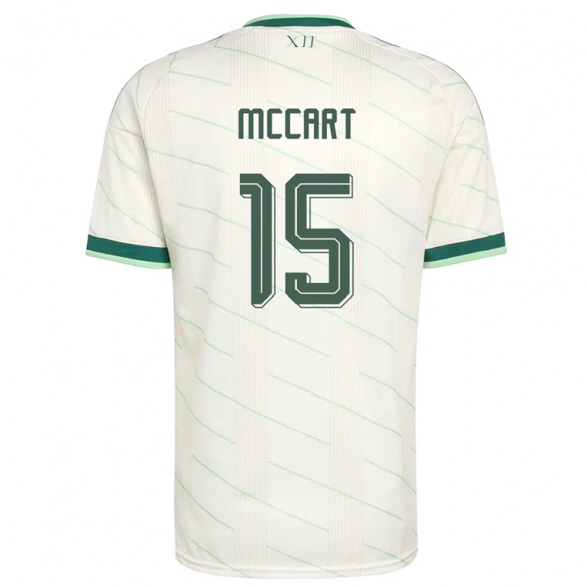 Danxenキッズ北アイルランドOdhrán Mccart#15白 緑アウェイシャツ26-28ジャージーユニフォーム