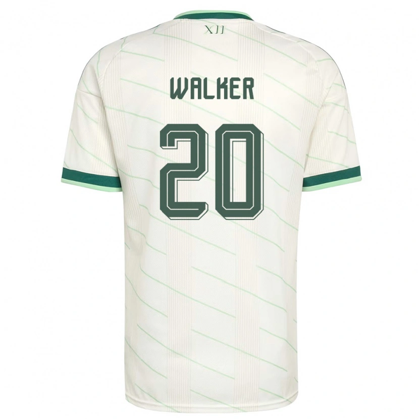 Danxenキッズ北アイルランドCoist Walker#20白 緑アウェイシャツ26-28ジャージーユニフォーム