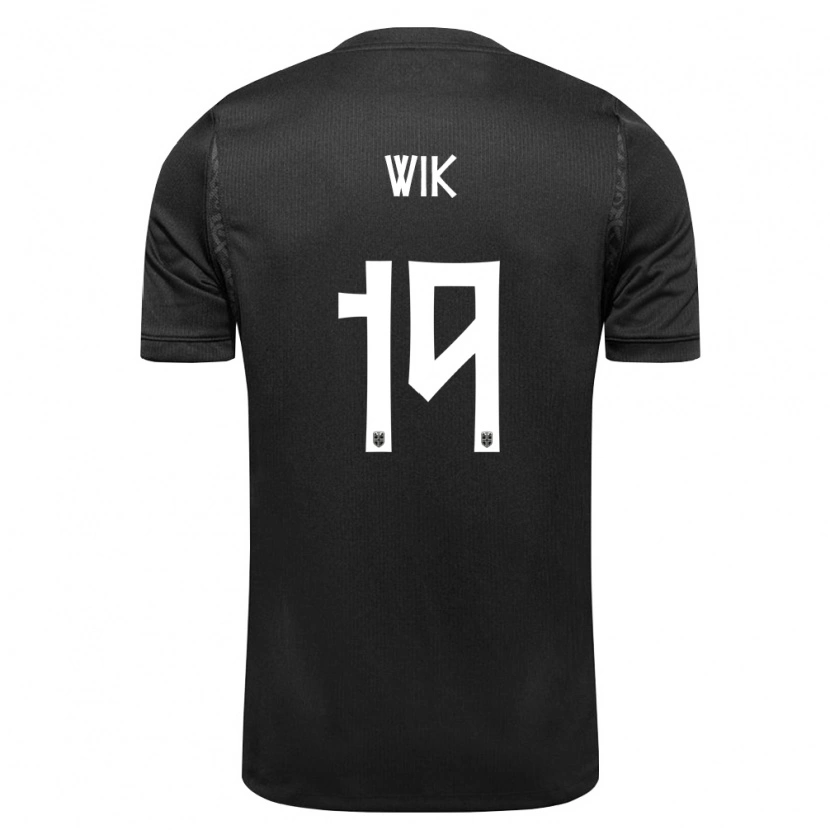 DanxenキッズノルウェーNicholas Wik#19黒アウェイシャツ26-28ジャージーユニフォーム