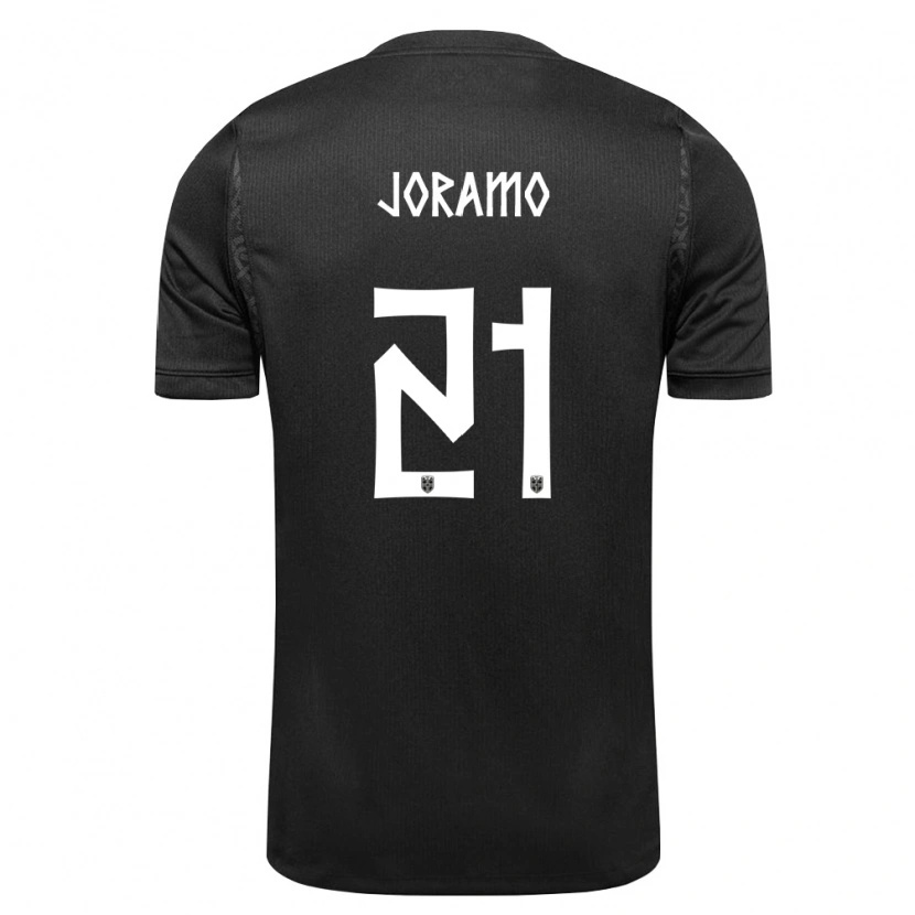 DanxenキッズノルウェーEmilie Joramo#21黒アウェイシャツ26-28ジャージーユニフォーム