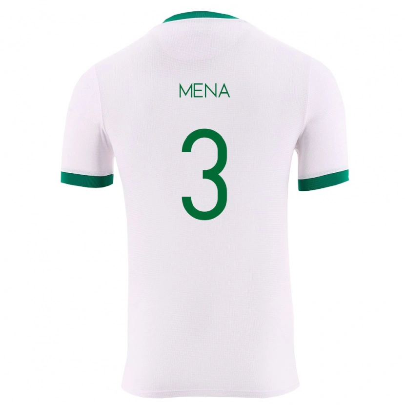 DanxenキッズボリビアFernando Mena#3白 緑 赤アウェイシャツ26-28ジャージーユニフォーム