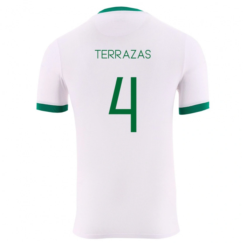 DanxenキッズボリビアSergio Terrazas#4白 緑 赤アウェイシャツ26-28ジャージーユニフォーム