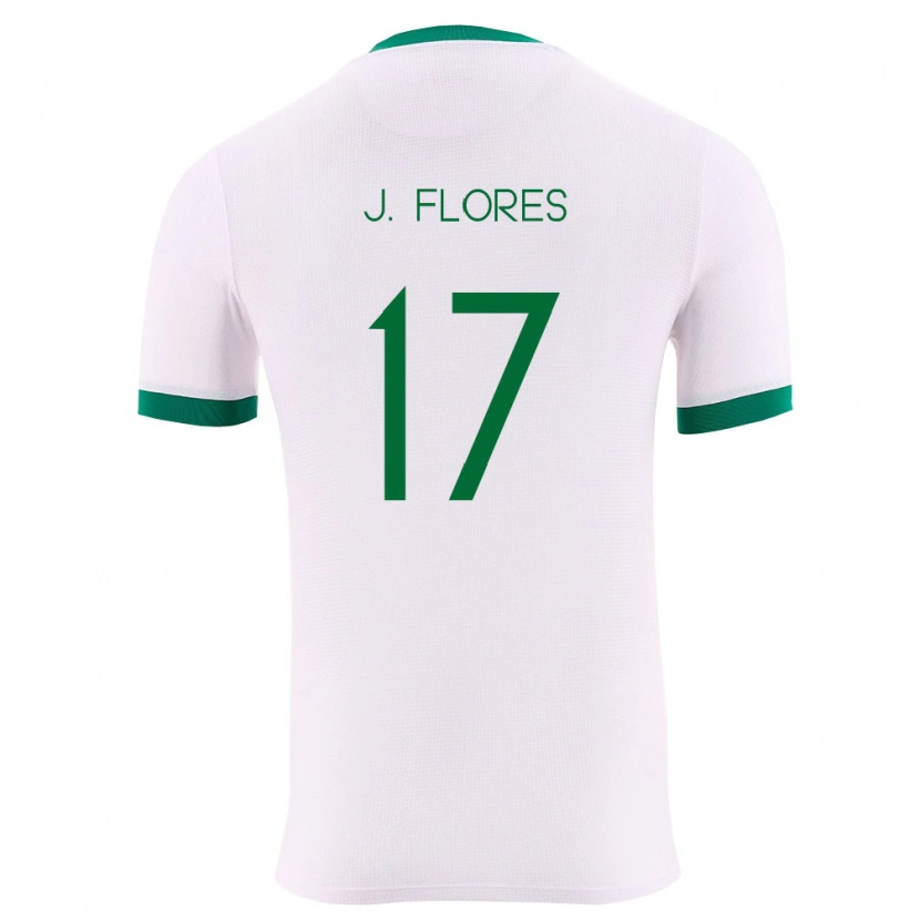 DanxenキッズボリビアJosé Flores#17白 緑 赤アウェイシャツ26-28ジャージーユニフォーム