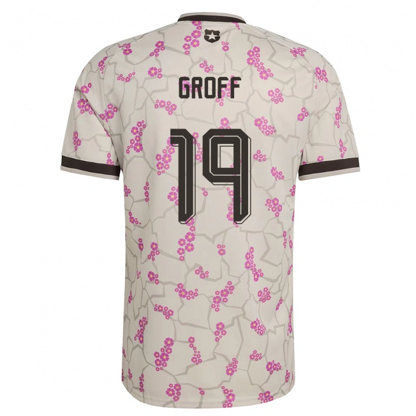 DanxenキッズチリLlanka Groff#19白 紫アウェイシャツ26-28ジャージーユニフォーム