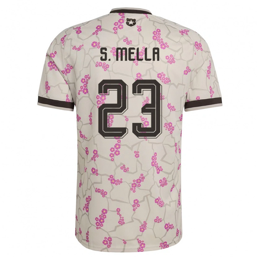 DanxenキッズチリSebastián Mella#23白 紫アウェイシャツ26-28ジャージーユニフォーム
