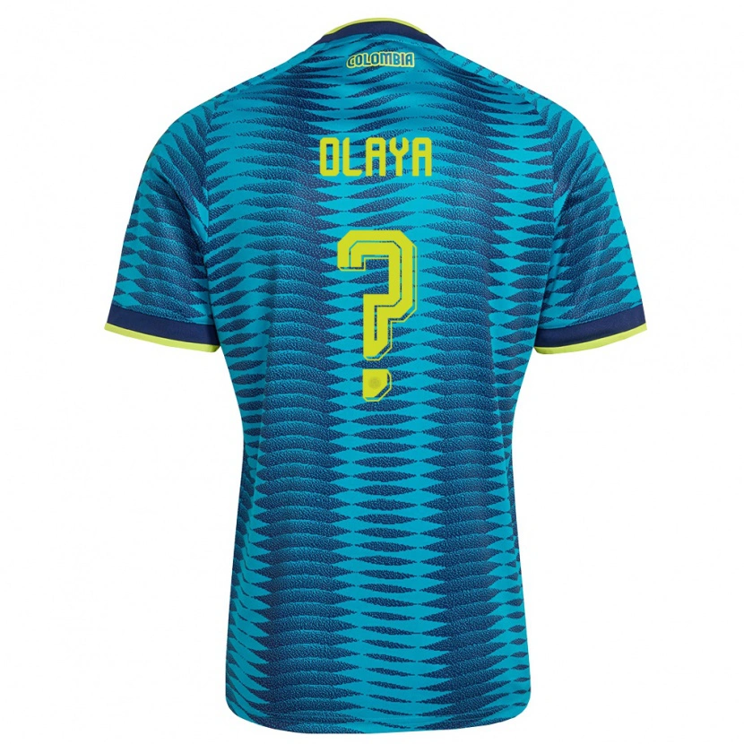 DanxenキッズコロンビアElber Olaya#0青 紺 黄アウェイシャツ26-28ジャージーユニフォーム