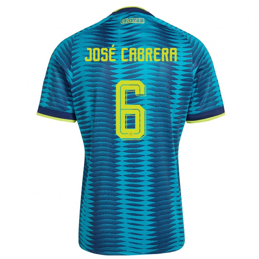 DanxenキッズコロンビアJuan José Cabrera#6青 紺 黄アウェイシャツ26-28ジャージーユニフォーム