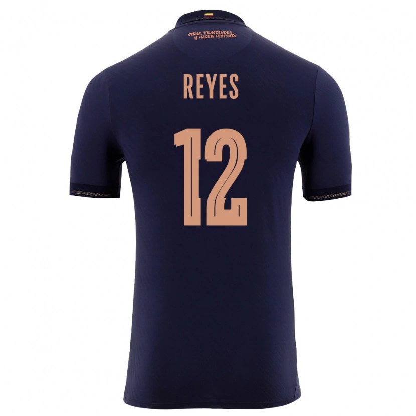DanxenキッズエクアドルJhafets Reyes#12紺 金アウェイシャツ26-28ジャージーユニフォーム