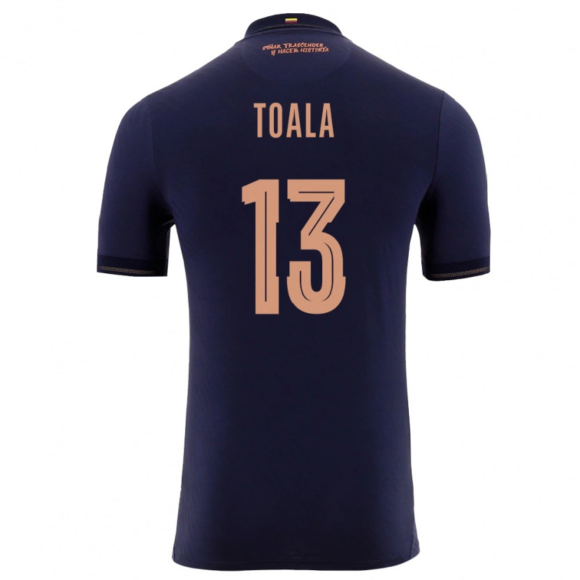 DanxenキッズエクアドルEzequiel Toala#13紺 金アウェイシャツ26-28ジャージーユニフォーム