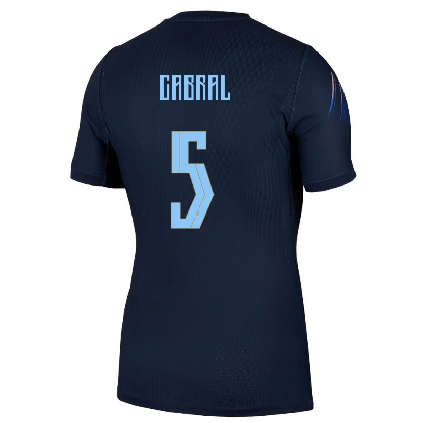 Danxenキッズウルグアイマキシモ・カブラル#5黒 青アウェイシャツ26-28ジャージーユニフォーム