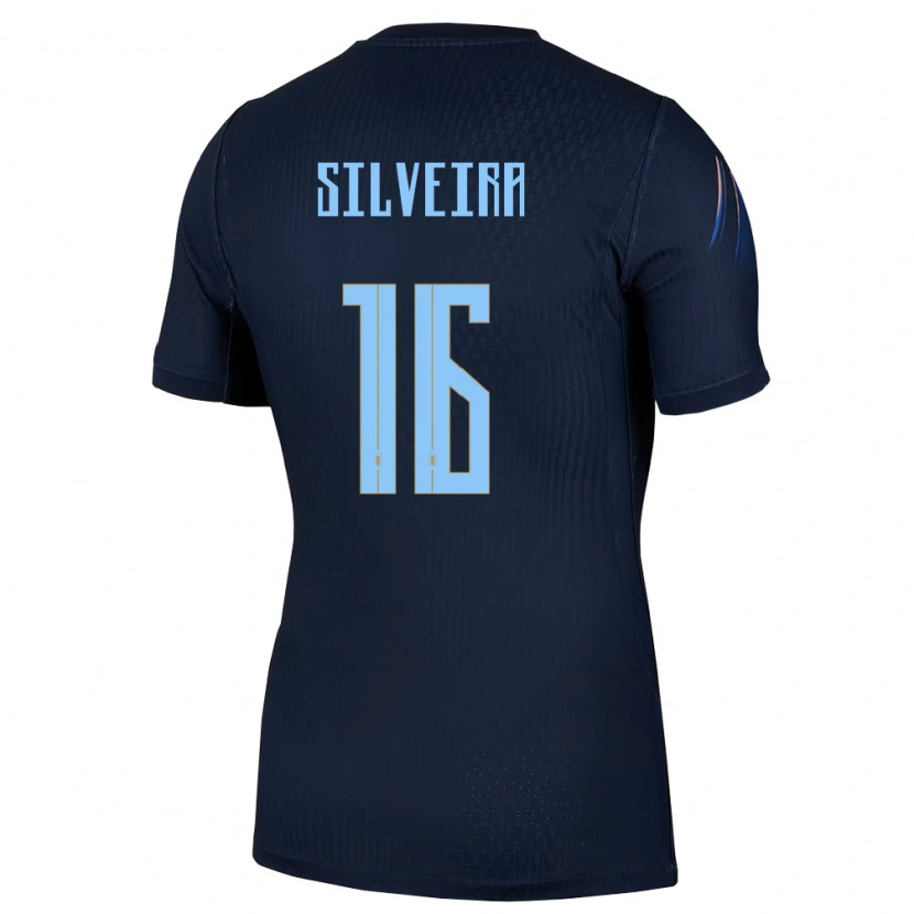 DanxenキッズウルグアイLautaro Silveira#16黒 青アウェイシャツ26-28ジャージーユニフォーム