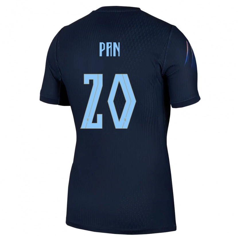 DanxenキッズウルグアイGonzalo Pan#20黒 青アウェイシャツ26-28ジャージーユニフォーム