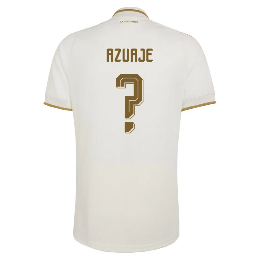 DanxenキッズベネズエラÁngel Azuaje#0オフホワイト 黄アウェイシャツ26-28ジャージーユニフォーム
