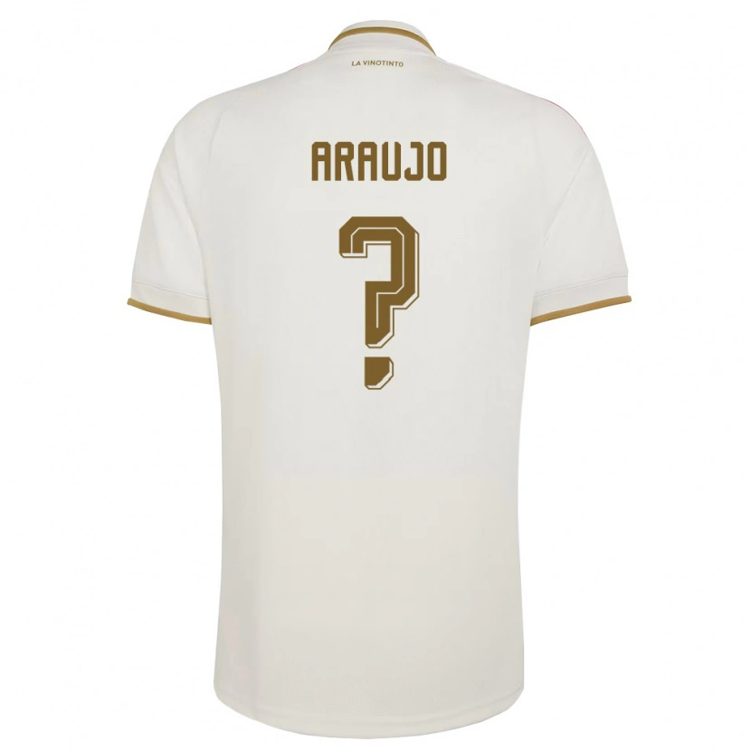 DanxenキッズベネズエラAndrusw Araujo#0オフホワイト 黄アウェイシャツ26-28ジャージーユニフォーム