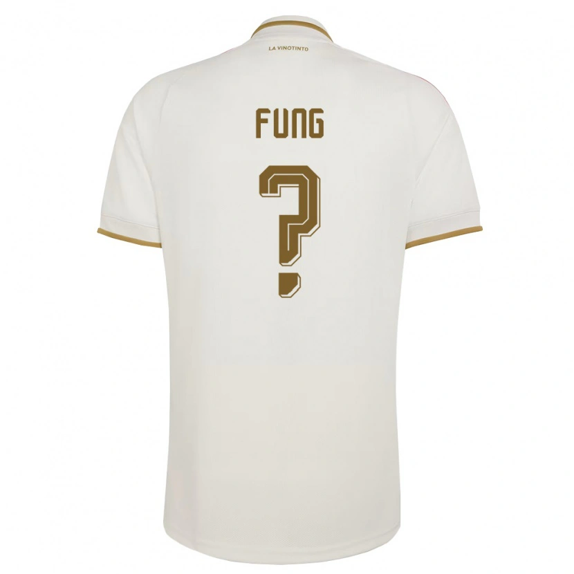 DanxenキッズベネズエラVictor Fung#0オフホワイト 黄アウェイシャツ26-28ジャージーユニフォーム