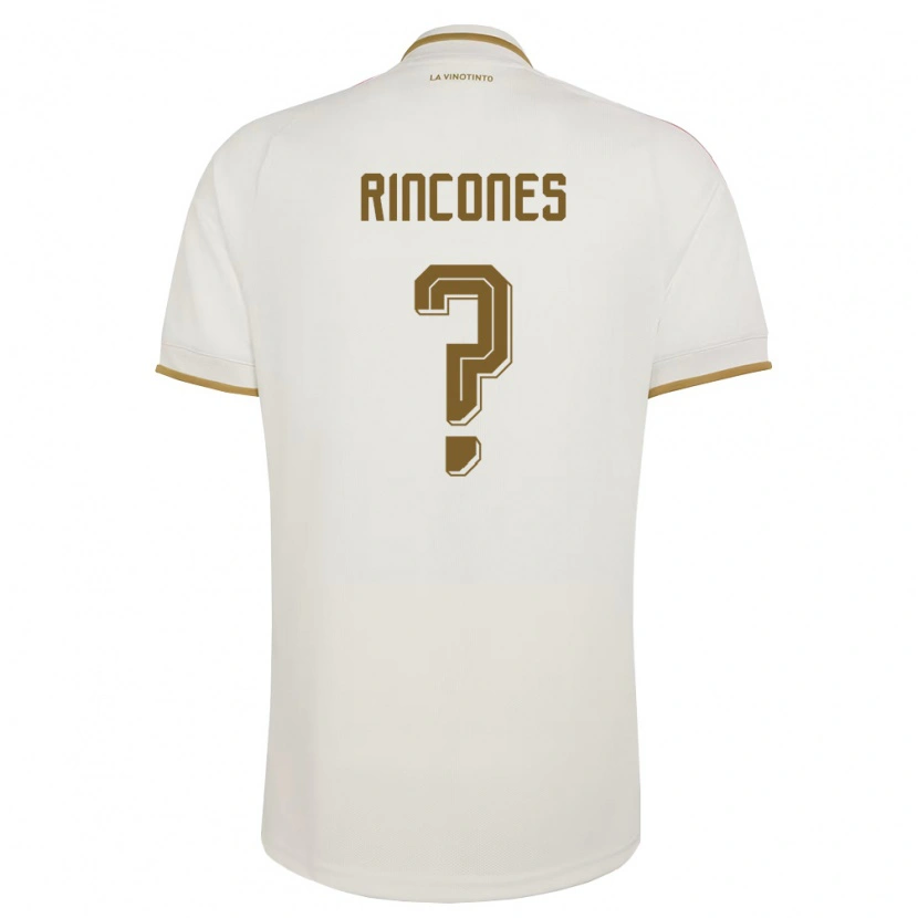 DanxenキッズベネズエラRicardo Rincones#0オフホワイト 黄アウェイシャツ26-28ジャージーユニフォーム