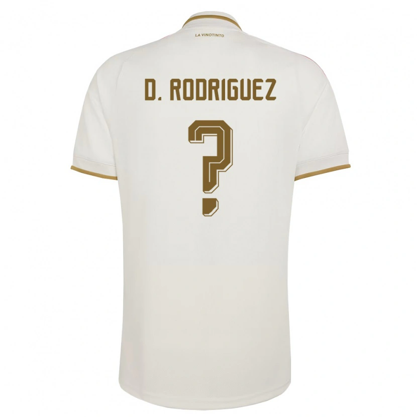 DanxenキッズベネズエラDavid Rodriguez Blanco#0オフホワイト 黄アウェイシャツ26-28ジャージーユニフォーム