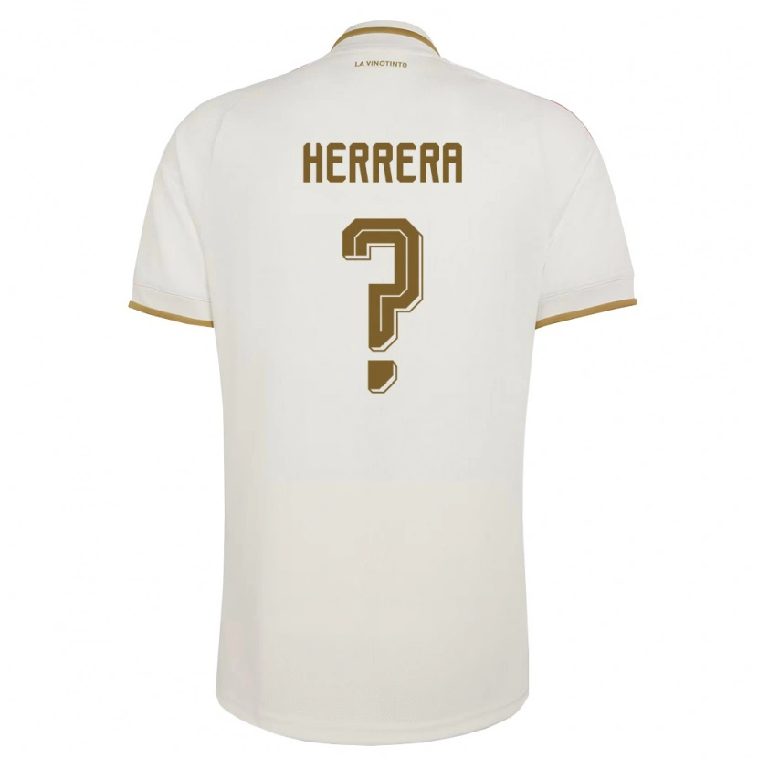 DanxenキッズベネズエラAytor Herrera#0オフホワイト 黄アウェイシャツ26-28ジャージーユニフォーム
