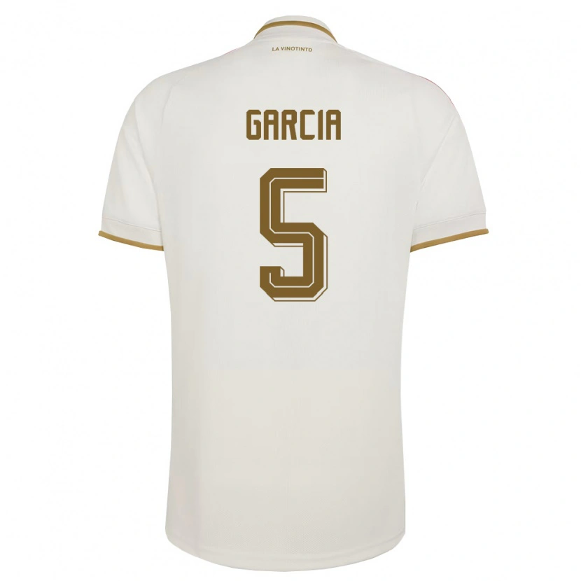 DanxenキッズベネズエラPiero Garcia#5オフホワイト 黄アウェイシャツ26-28ジャージーユニフォーム