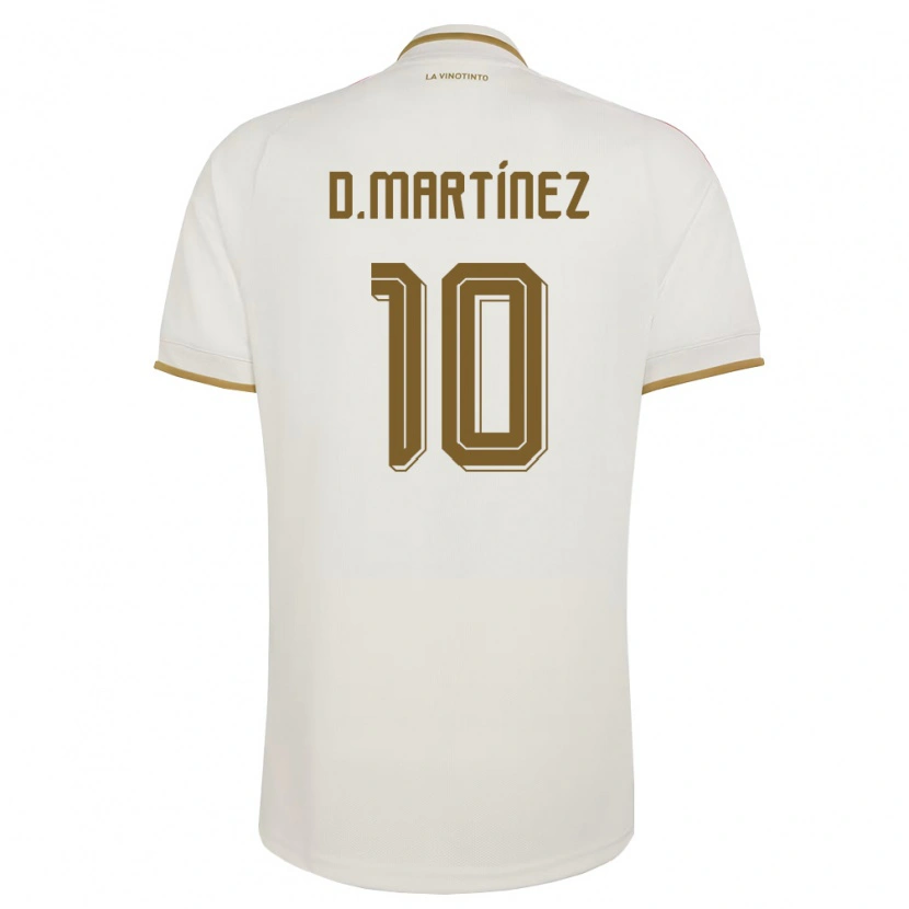 DanxenキッズベネズエラDavid Martínez#10オフホワイト 黄アウェイシャツ26-28ジャージーユニフォーム