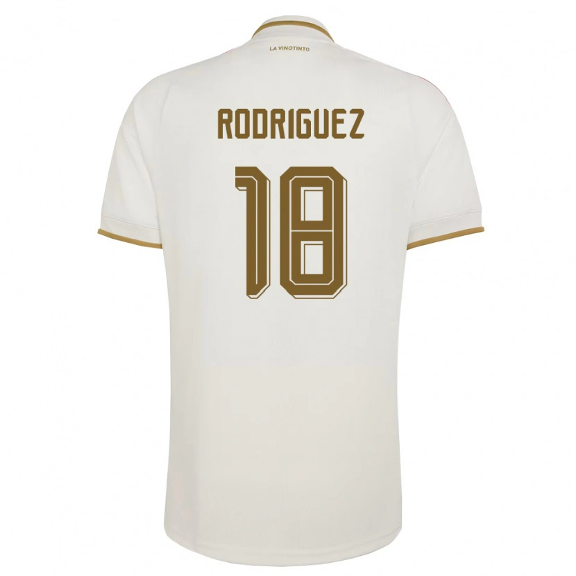 DanxenキッズベネズエラAngel Rodriguez#18オフホワイト 黄アウェイシャツ26-28ジャージーユニフォーム
