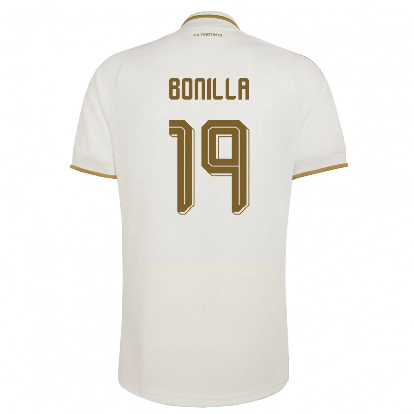 DanxenキッズベネズエラEdgar Bonilla#19オフホワイト 黄アウェイシャツ26-28ジャージーユニフォーム