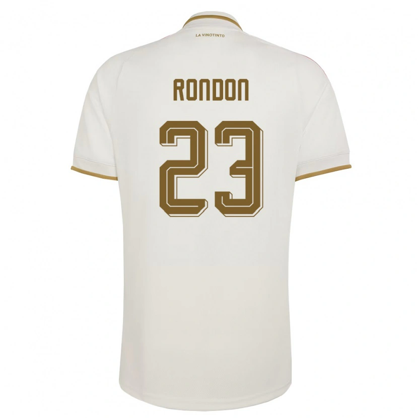 Danxenキッズベネズエラホセ・サロモン・ロンドン#23オフホワイト 黄アウェイシャツ26-28ジャージーユニフォーム