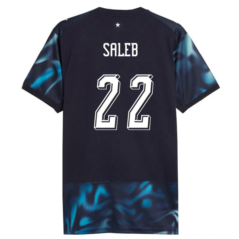 DanxenキッズパラグアイGloria Saleb#22紺 空色アウェイシャツ26-28ジャージーユニフォーム
