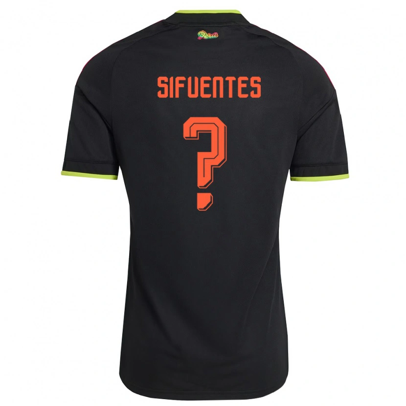 DanxenキッズペルーLuis Sifuentes#0黒 黄 ピンクアウェイシャツ26-28ジャージーユニフォーム