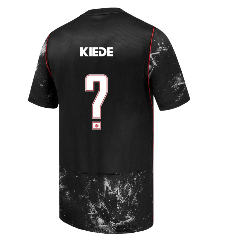 DanxenキッズカナダPrince Kiede#0黒 白 赤アウェイシャツ26-28ジャージーユニフォーム
