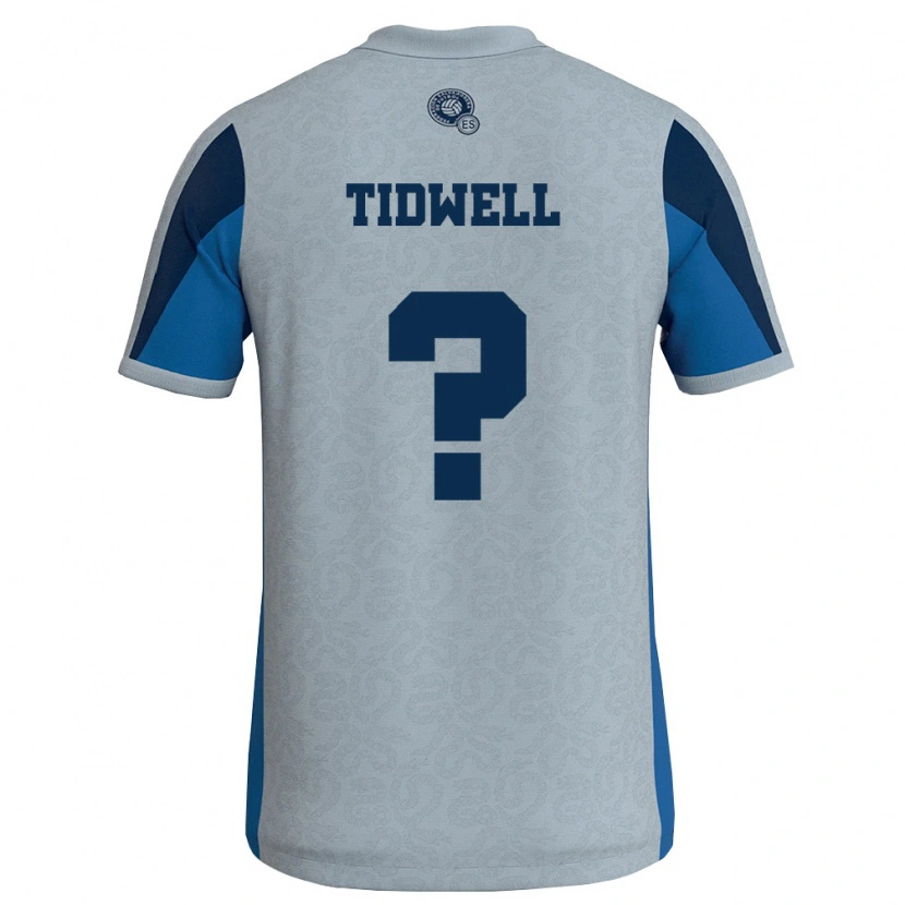 DanxenキッズエルサルバドルZander Tidwell#0白 空色アウェイシャツ26-28ジャージーユニフォーム