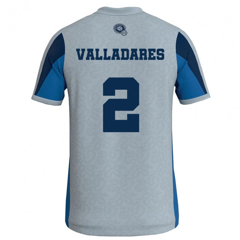 DanxenキッズエルサルバドルEdenilson Valladares#2白 空色アウェイシャツ26-28ジャージーユニフォーム