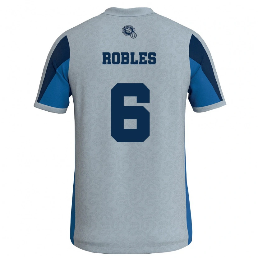 DanxenキッズエルサルバドルJoseph Robles#6白 空色アウェイシャツ26-28ジャージーユニフォーム