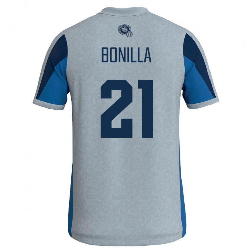 DanxenキッズエルサルバドルElmer Bonilla#21白 空色アウェイシャツ26-28ジャージーユニフォーム