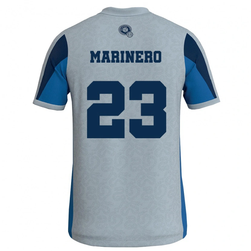 DanxenキッズエルサルバドルAmber Marinero#23白 空色アウェイシャツ26-28ジャージーユニフォーム