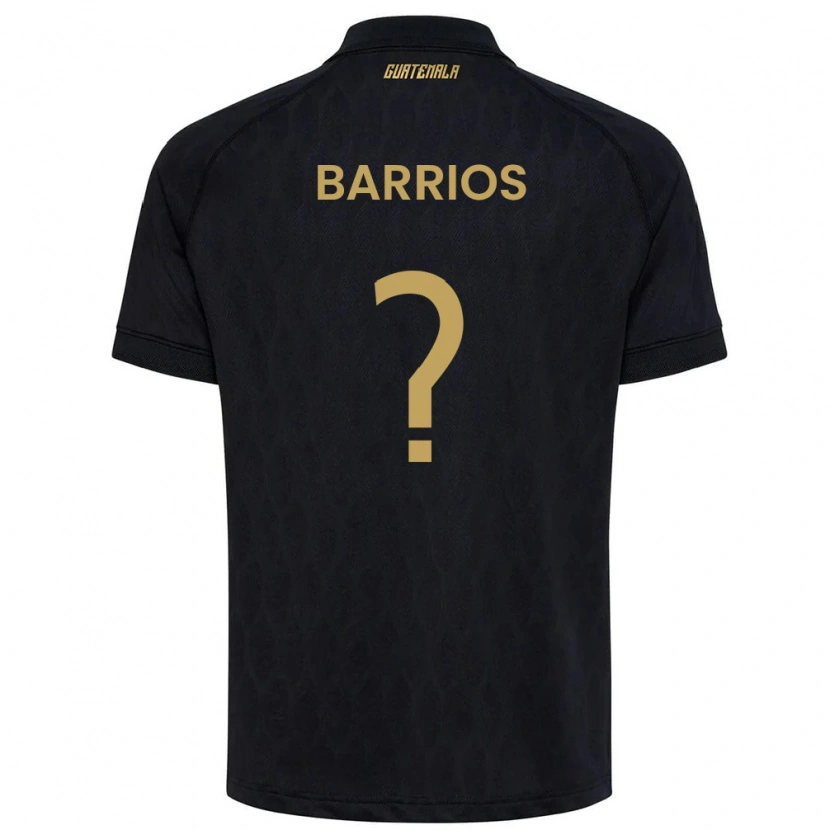 DanxenキッズグアテマラJeniffer Barrios#0黒 空色 白アウェイシャツ26-28ジャージーユニフォーム
