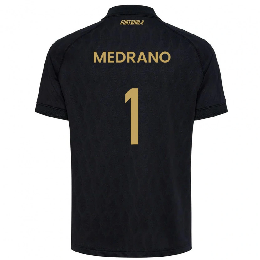 DanxenキッズグアテマラAlvaro Medrano#1黒 空色 白アウェイシャツ26-28ジャージーユニフォーム