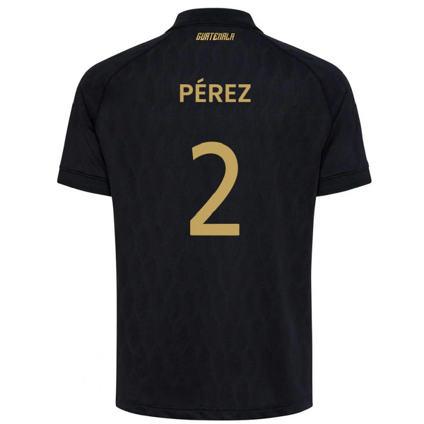 DanxenキッズグアテマラGary Pérez#2黒 空色 白アウェイシャツ26-28ジャージーユニフォーム