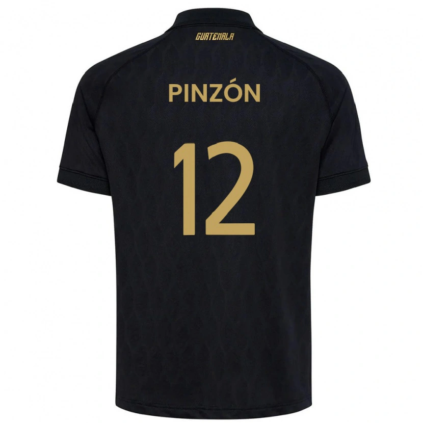 DanxenキッズグアテマラAlex Pinzón#12黒 空色 白アウェイシャツ26-28ジャージーユニフォーム