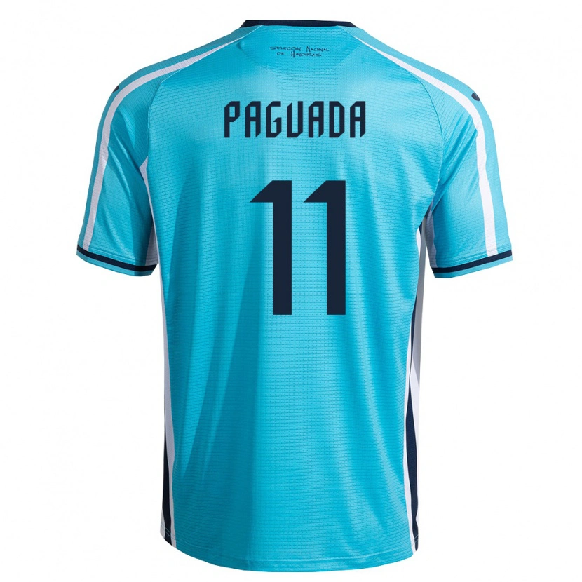 DanxenキッズホンジュラスDidier Paguada#11空色 紺アウェイシャツ26-28ジャージーユニフォーム