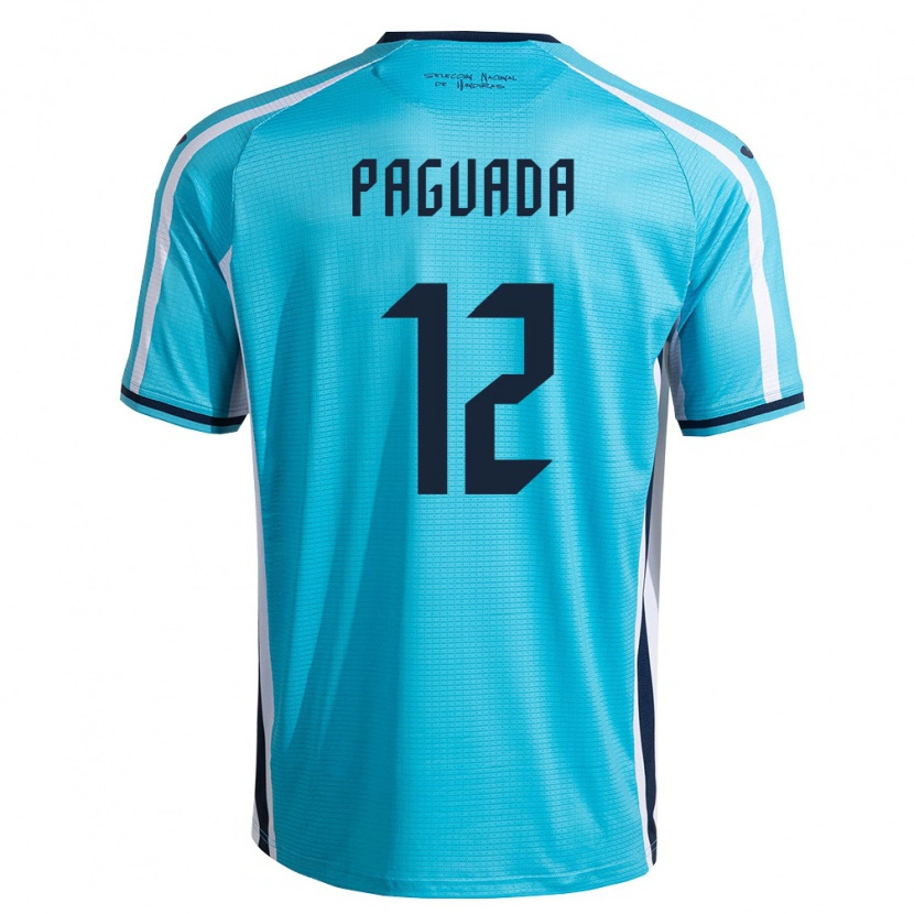 DanxenキッズホンジュラスDaniel Paguada#12空色 紺アウェイシャツ26-28ジャージーユニフォーム