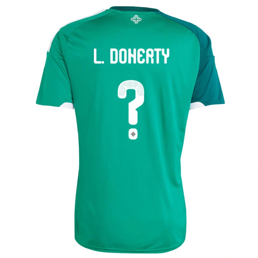 Danxenメンズ北アイルランドLukas Doherty#0緑 白ホームシャツ26-28ジャージーユニフォーム