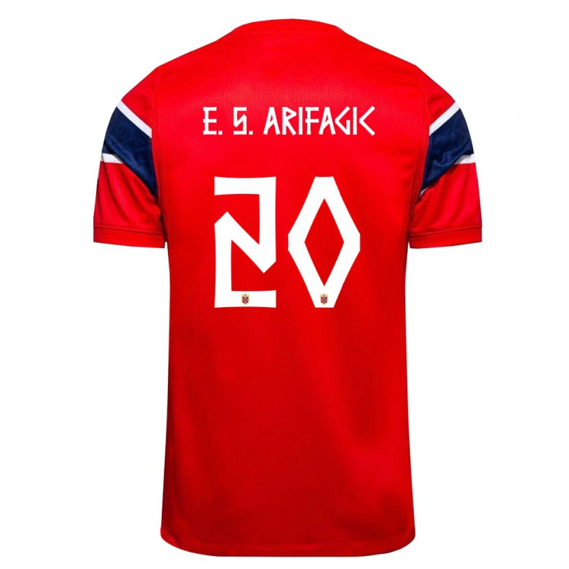 DanxenメンズノルウェーElias Samuelsen Arifagic#20赤 紺 白ホームシャツ26-28ジャージーユニフォーム