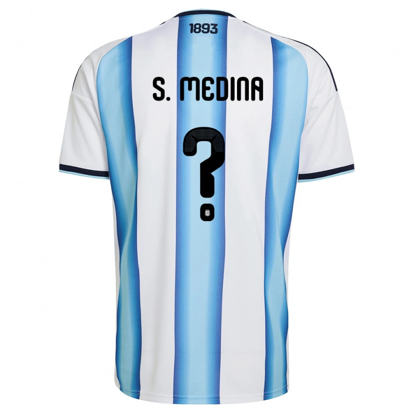 DanxenメンズアルゼンチンSantiago Medina#0白 空色 紺ホームシャツ26-28ジャージーユニフォーム
