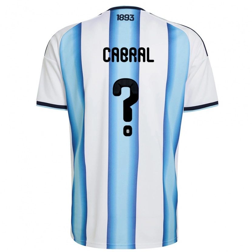 DanxenメンズアルゼンチンBruno Cabral#0白 空色 紺ホームシャツ26-28ジャージーユニフォーム