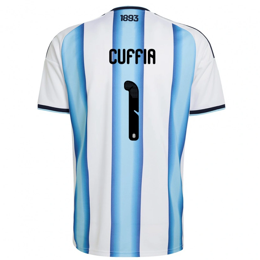 DanxenメンズアルゼンチンLucas Cuffia#1白 空色 紺ホームシャツ26-28ジャージーユニフォーム